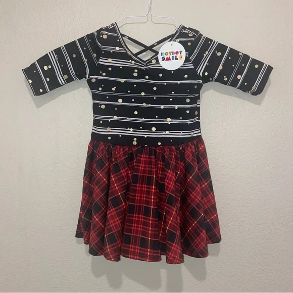 white christmas dresses DotDotSmile Rainbow Swing Dress main image 0